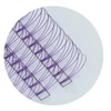 Kép 1/6 - Színes promade lila 3D előre fanolt műszempilla 0,07 CC mix XXL tálca