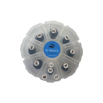 Promade 4D előre fanolt műszempilla mix dobozos 0,07 CC