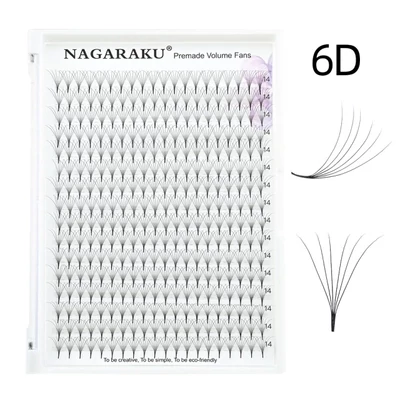 Nagaraku® 6D Premade Volume fans 0,07 D XL mix tálca