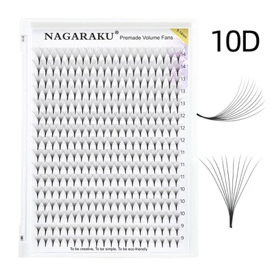 Nagaraku® 10D Premade Volume fans 0,07 D XL mix tálca
