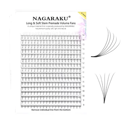 Nagaraku® 5D Premade Volume fans 0,07 D XL mix tálca