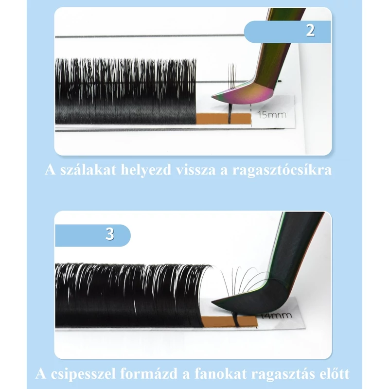 szempilla-mix-volume Auto fan step 2-3