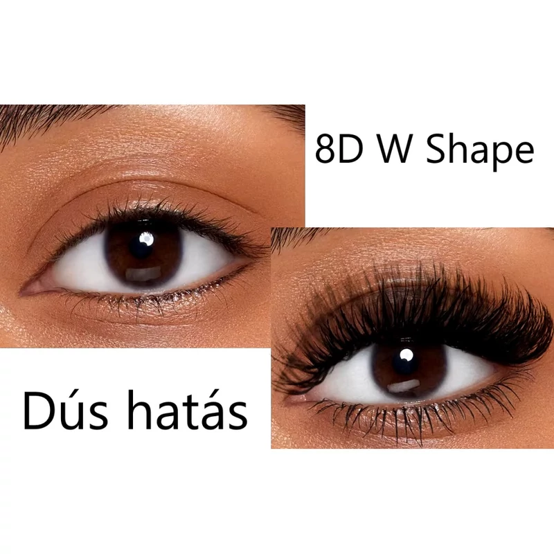 Nagaraku® 8D Premade W shape műszempilla 0,07 D mix tálca