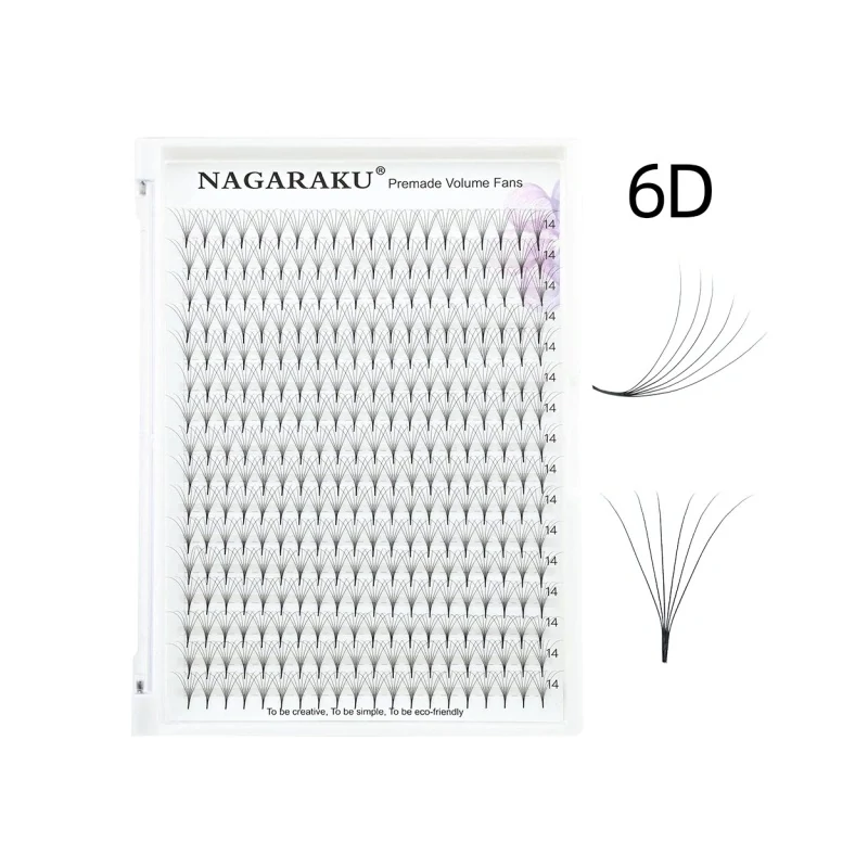 Nagaraku® 6D Premade Volume fans 0,07 D XL mix tálca