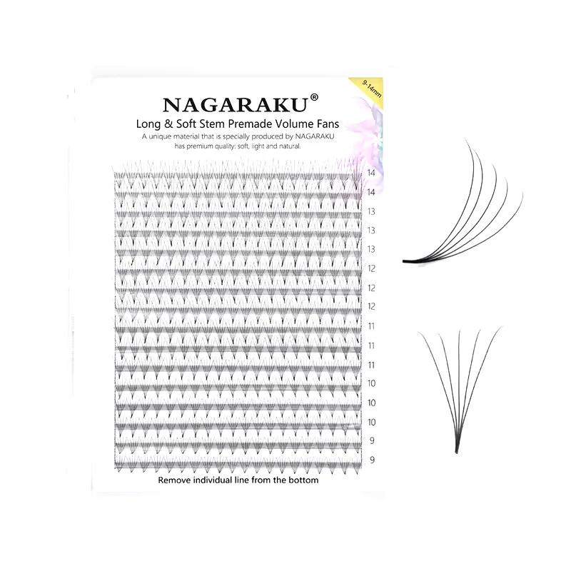 Nagaraku® 5D Premade Volume fans 0,07 D XL mix tálca