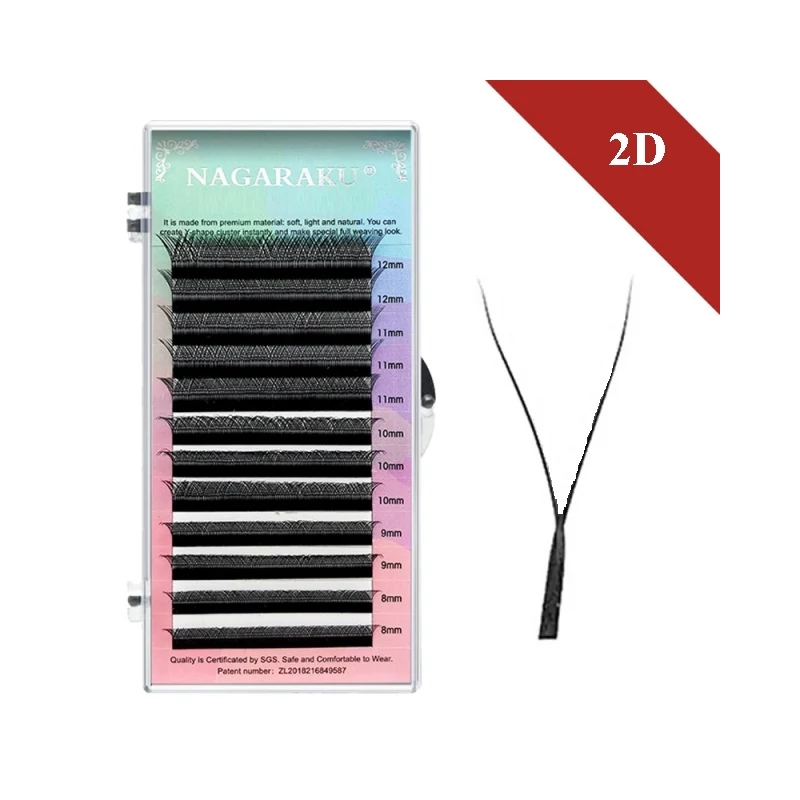 nagaraku premade fans y shape 2D müszempilla